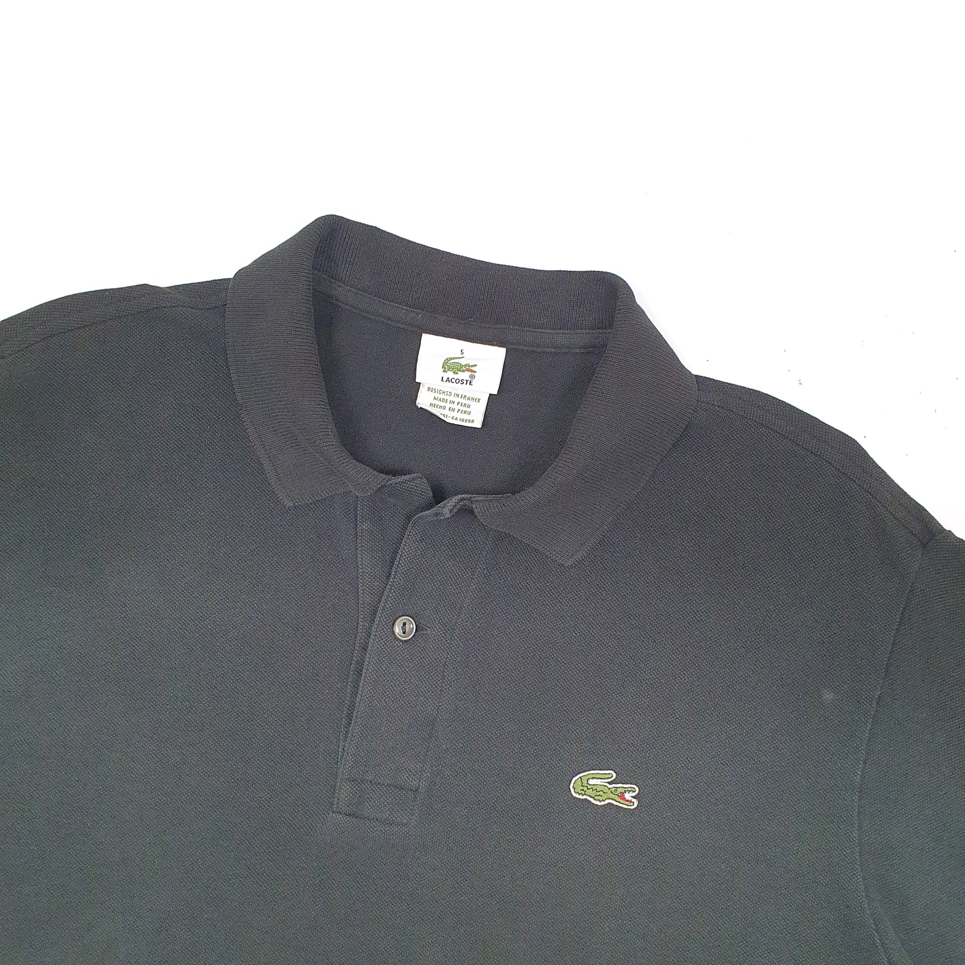 Lacoste Short Sleeve Polo Shirt Black