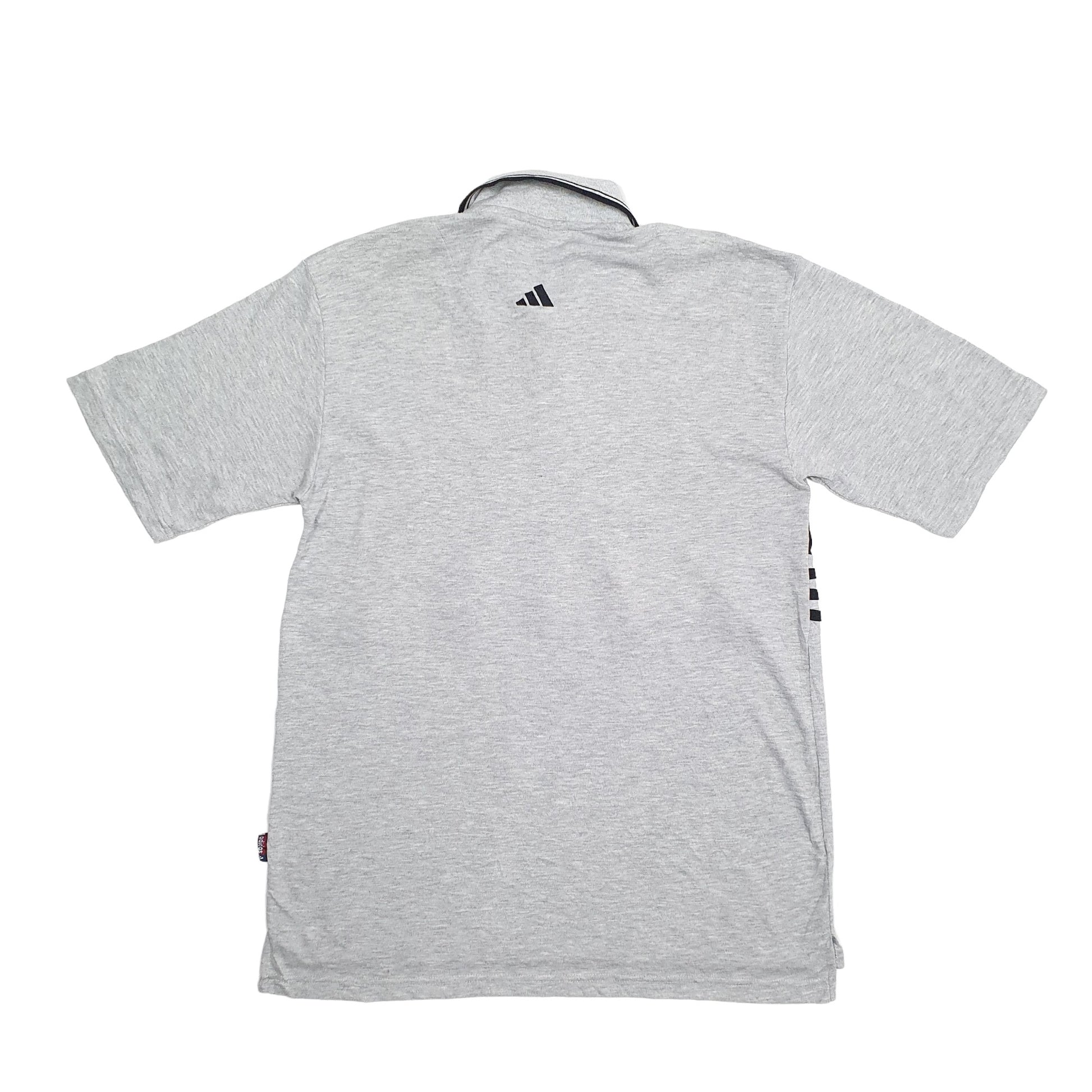 Adidas Spellout Short Sleeve Polo Shirt Grey