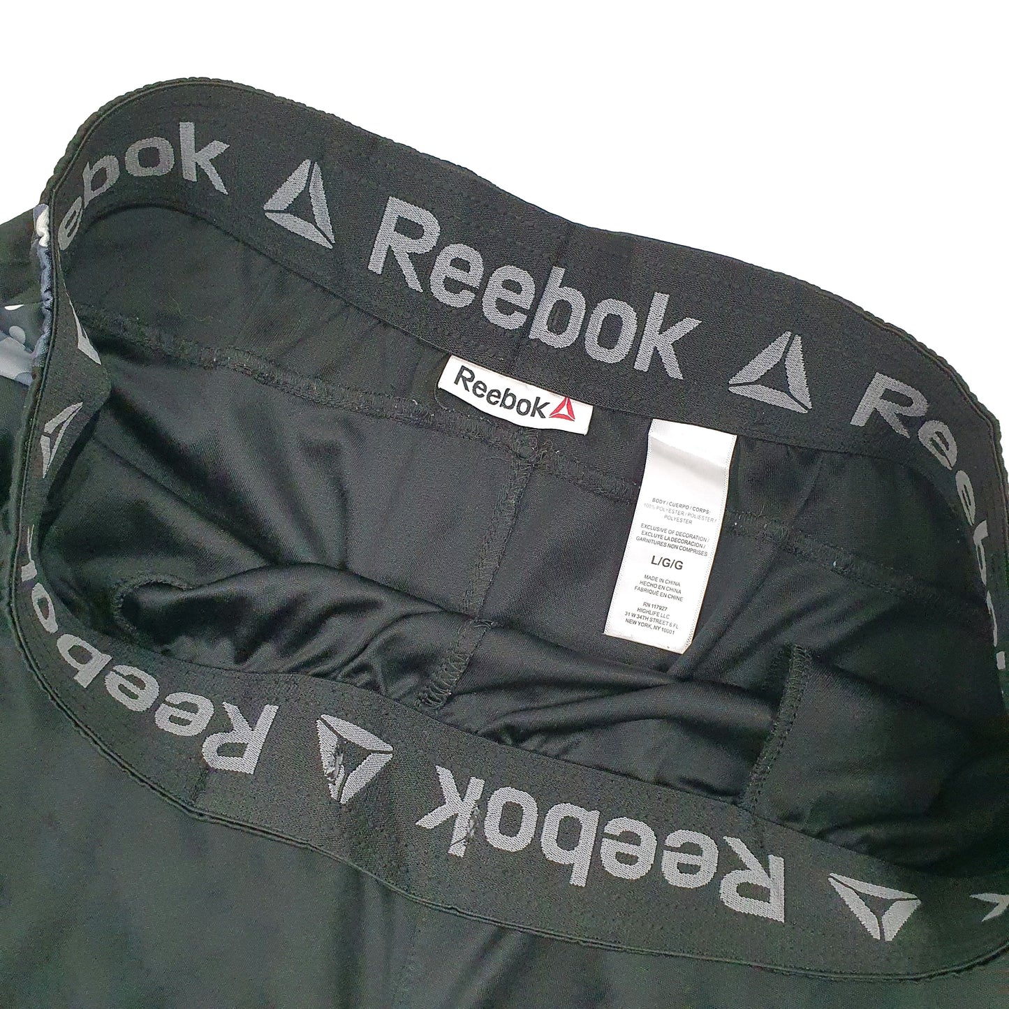 Reebok Camouflage Black Sport Shorts W34 Black