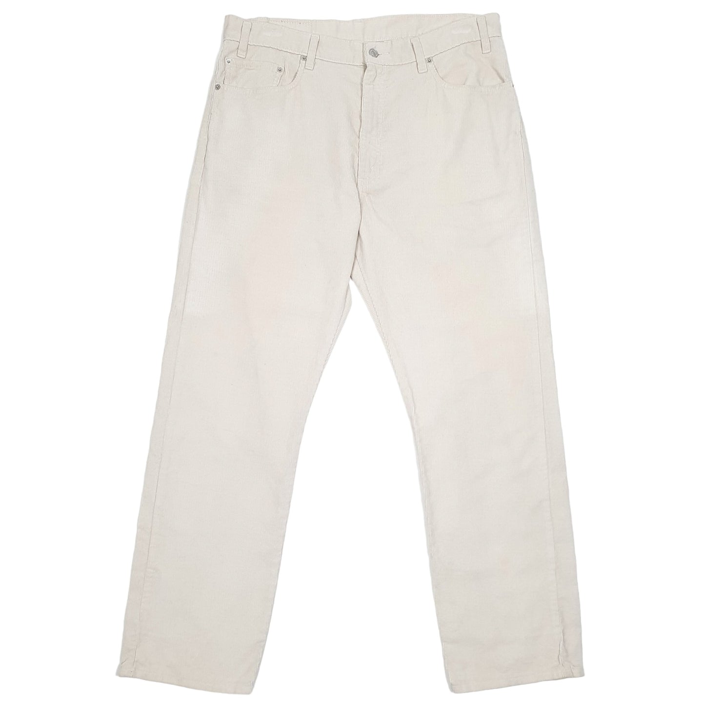 Mens Cream Levis  Corduroy Trousers