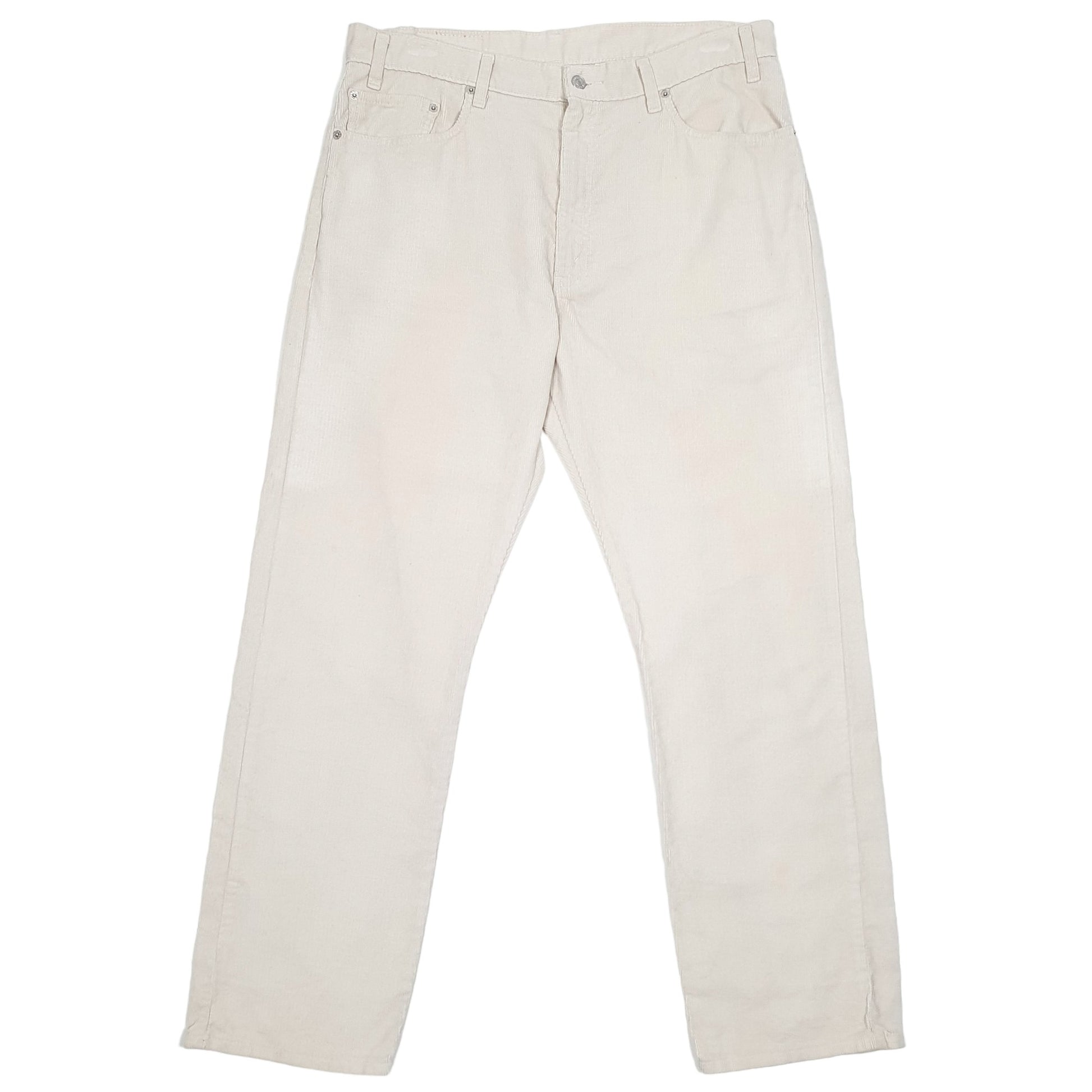 Mens Cream Levis  Corduroy Trousers