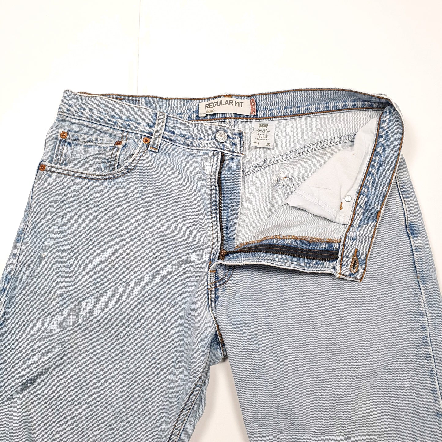 Levis 505 Regular Fit Jeans W36 L30