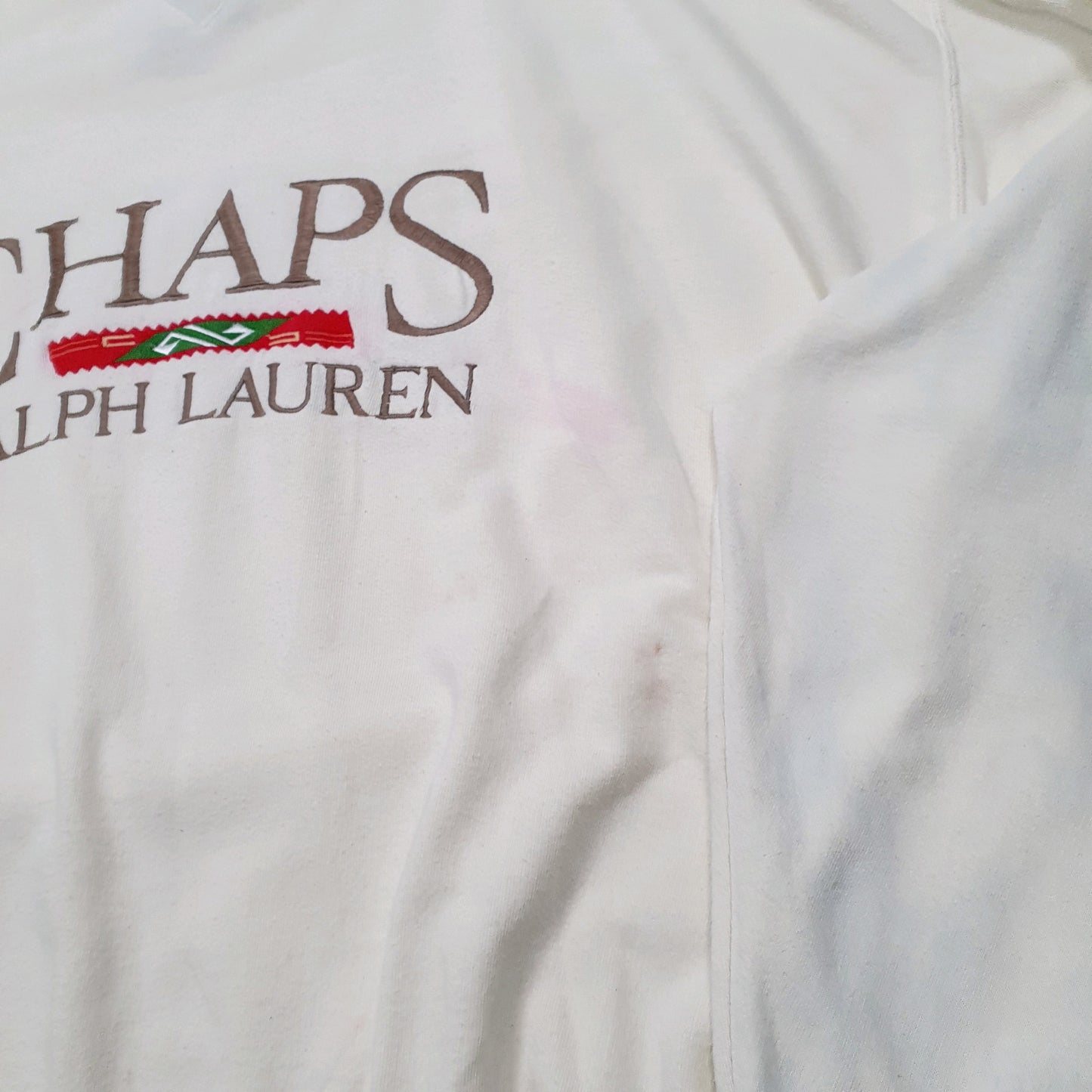 Mens Cream Ralph Lauren Chaps  Crewneck Jumper