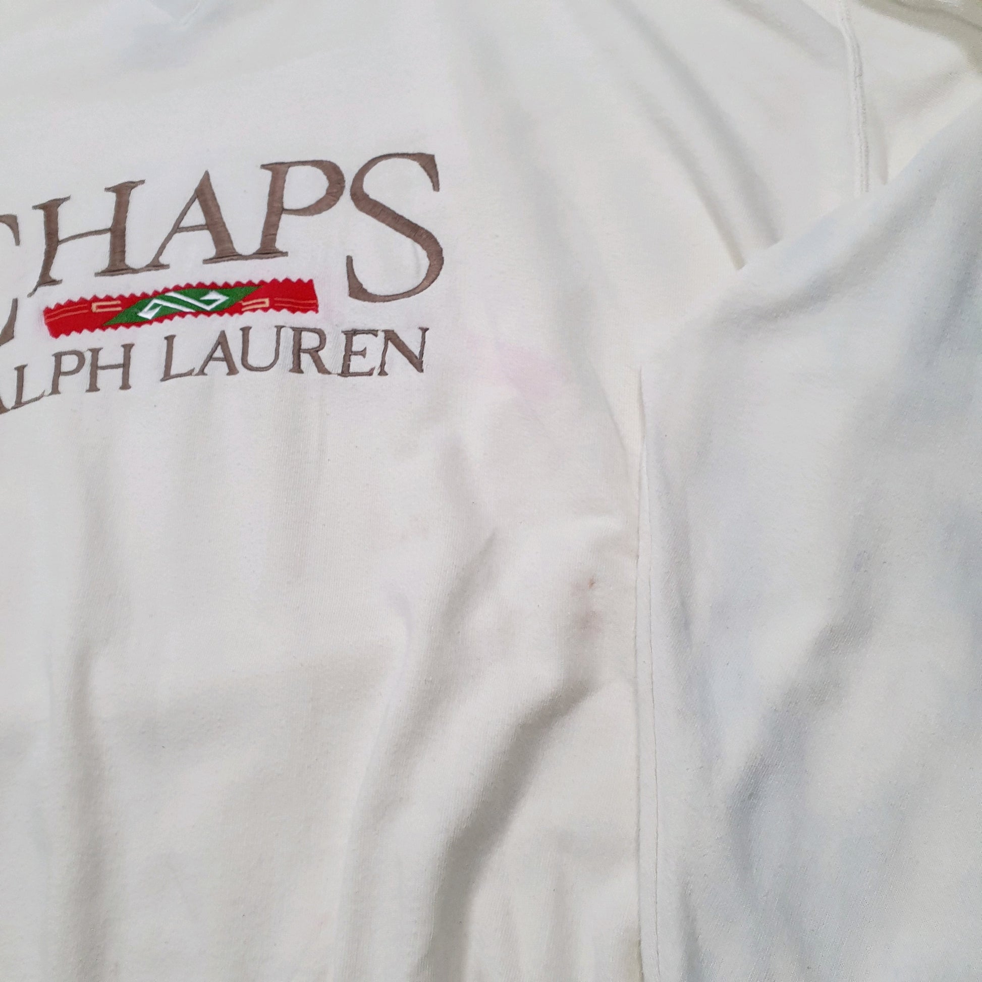 Mens Cream Ralph Lauren Chaps  Crewneck Jumper