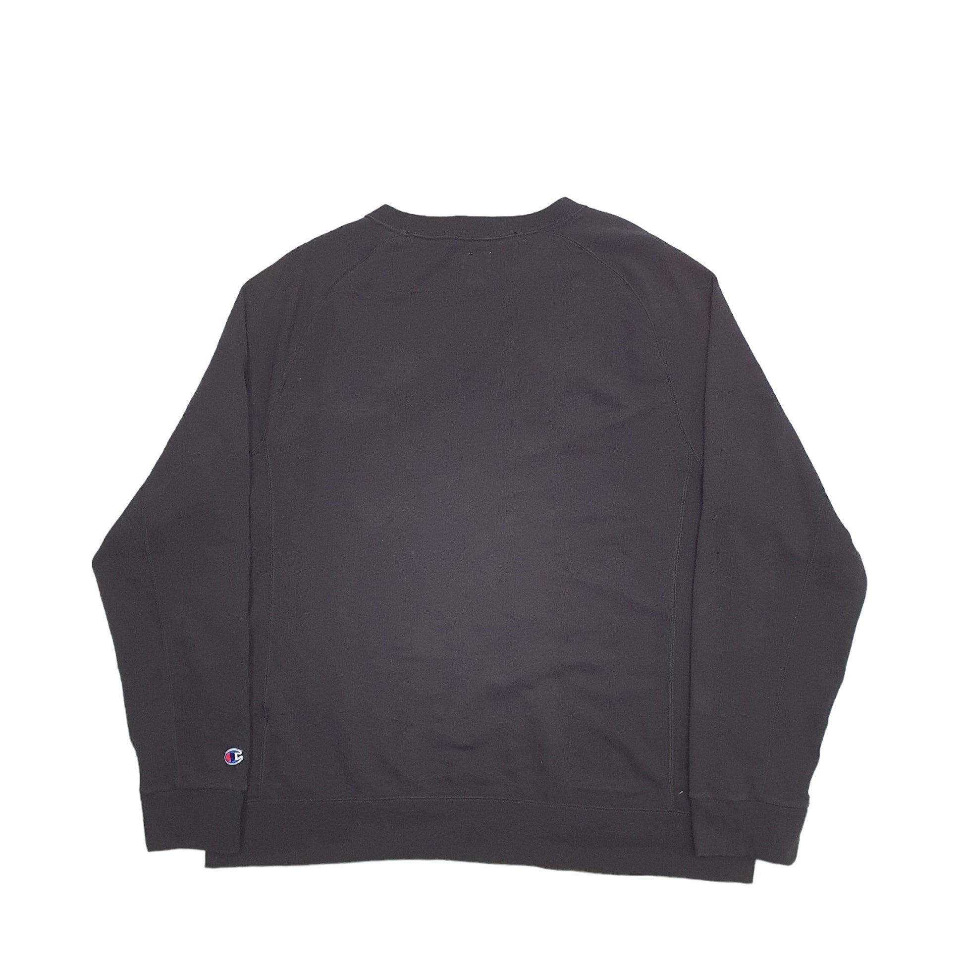 Mens Black Champion  Crewneck Jumper