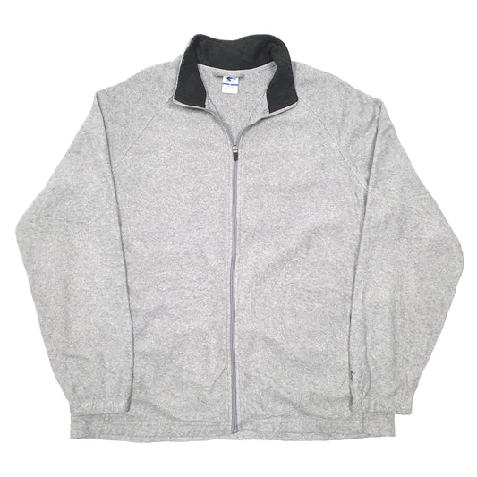 Mens Grey Starter  Full Zip Jumper