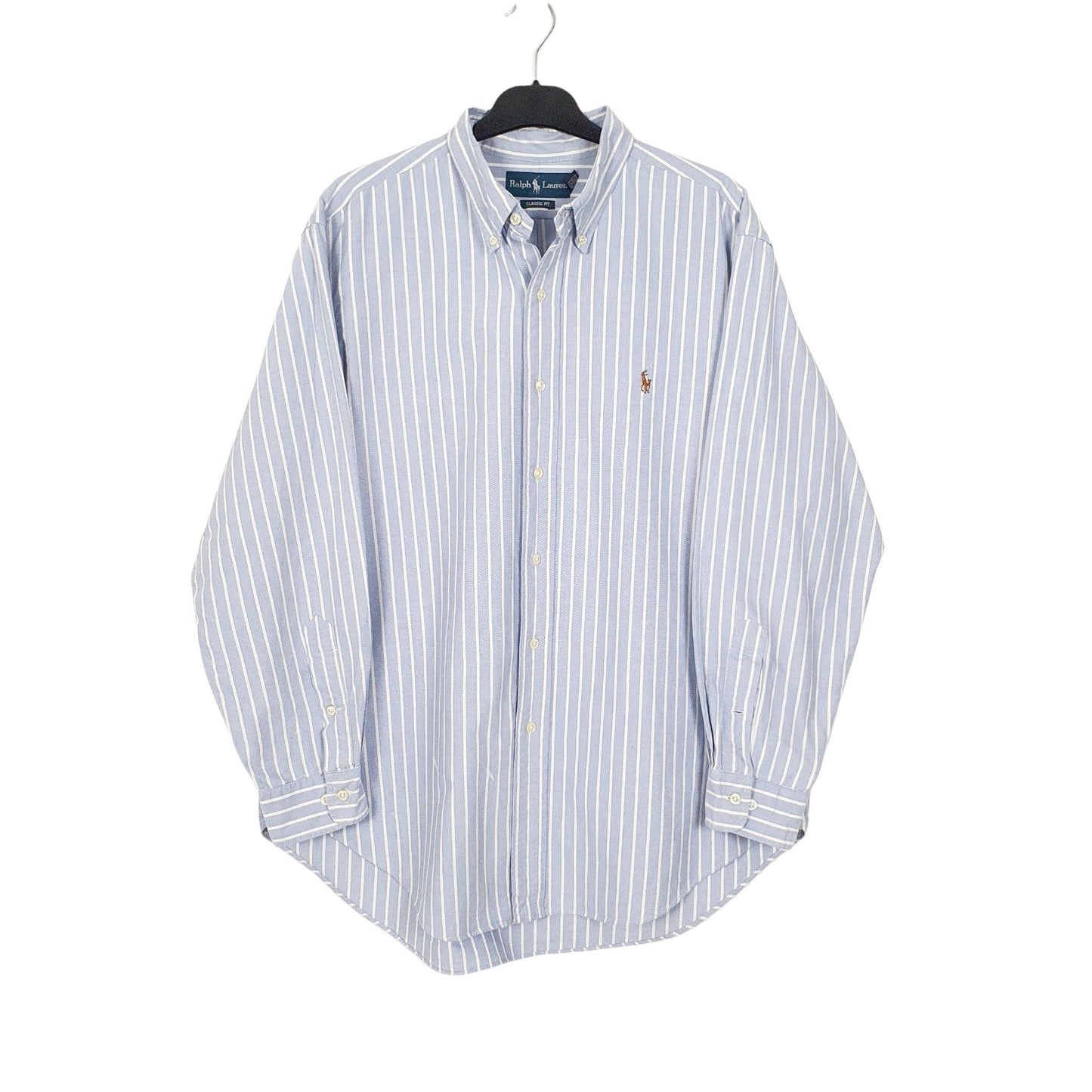 Ralph Lauren Long Sleeve Classic Fit Striped Shirt Blue