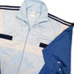 Mens Blue Adidas Track Jacket Softshell 80s style Full Zip Jumper