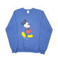 Mens Blue Jerzees Vintage 1980s Made in USA Disney Mickey Mouse Crewneck Jumper