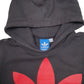 Mens Black Adidas Spellout Hoodie Jumper