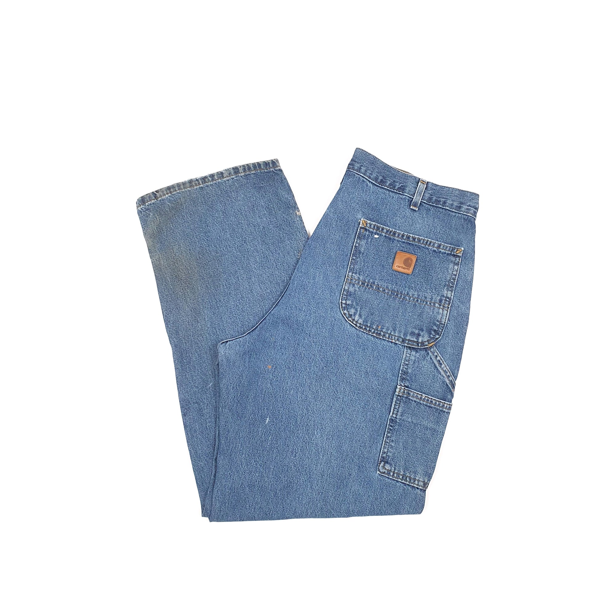 Carhartt Casual Loose Fit Carpenter Jeans W36 L31 Blue