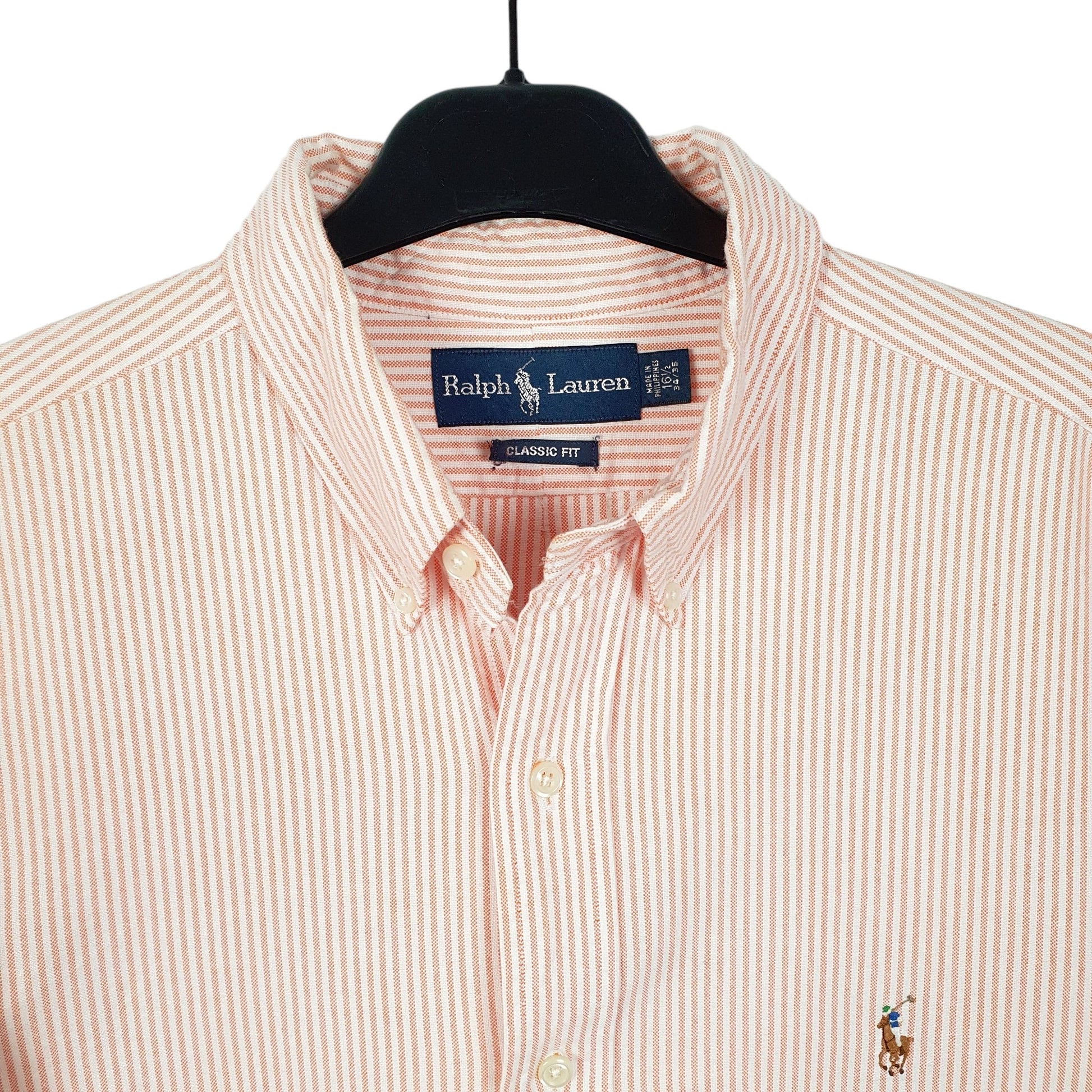 Mens Orange Ralph Lauren  Long Sleeve Shirt