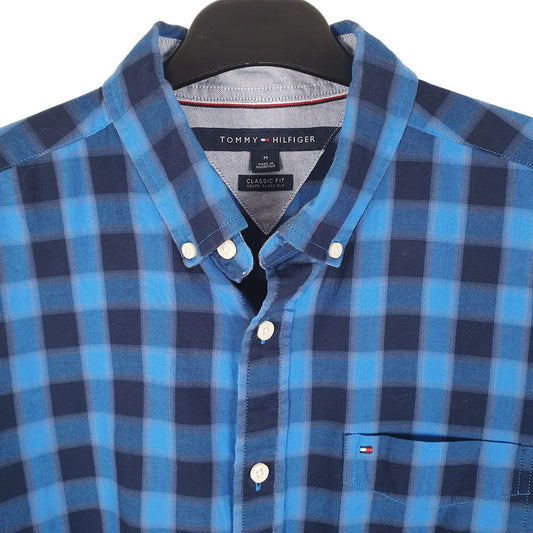 Tommy Hilfiger Long Sleeve Classic Fit Check Shirt Blue