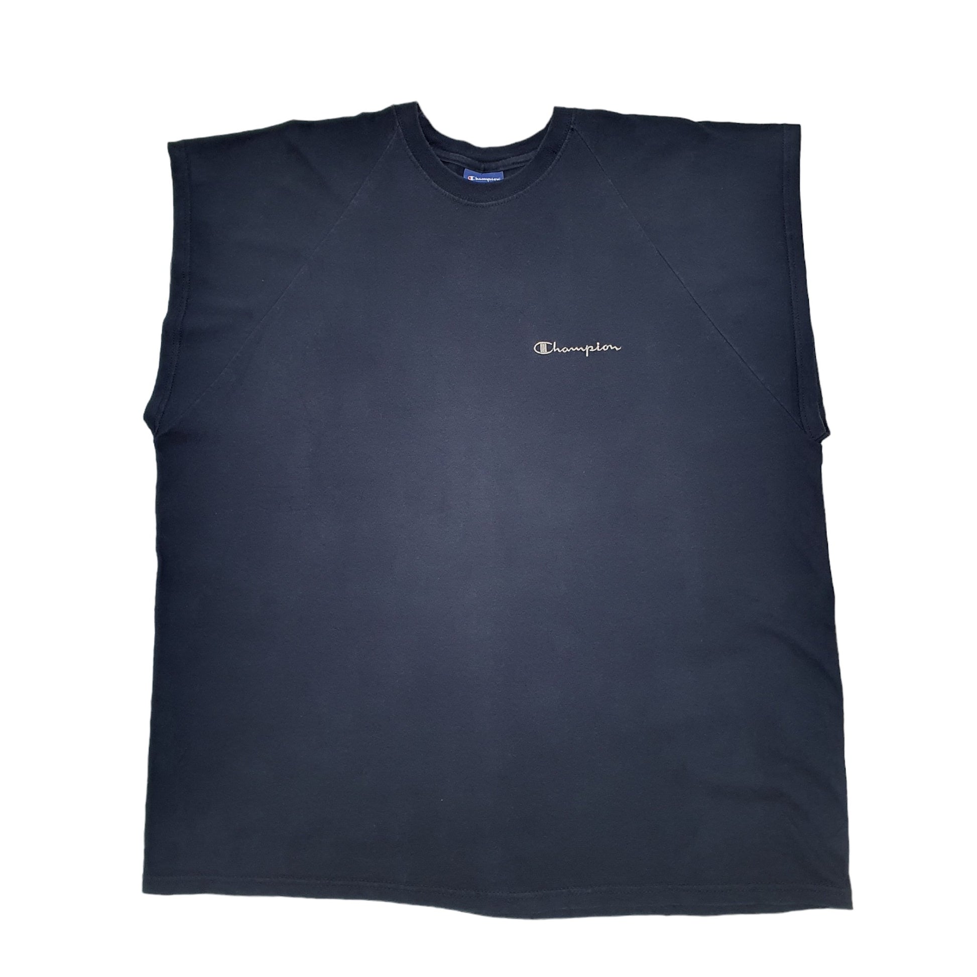 Champion Sleeveless Short Sleeve T Shirt Navy
