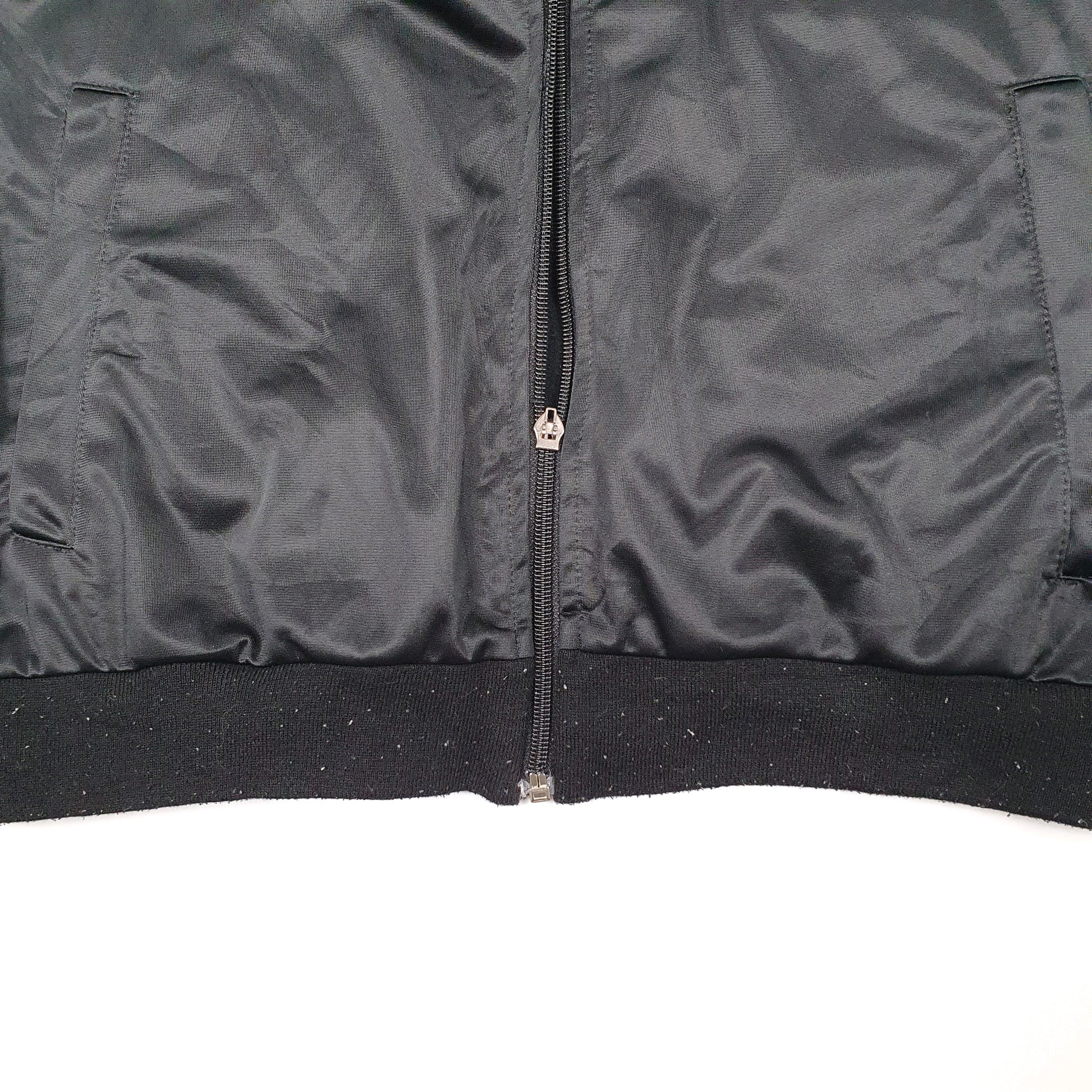 Mens Black Adidas Originals Vintage Full Zip Jumper