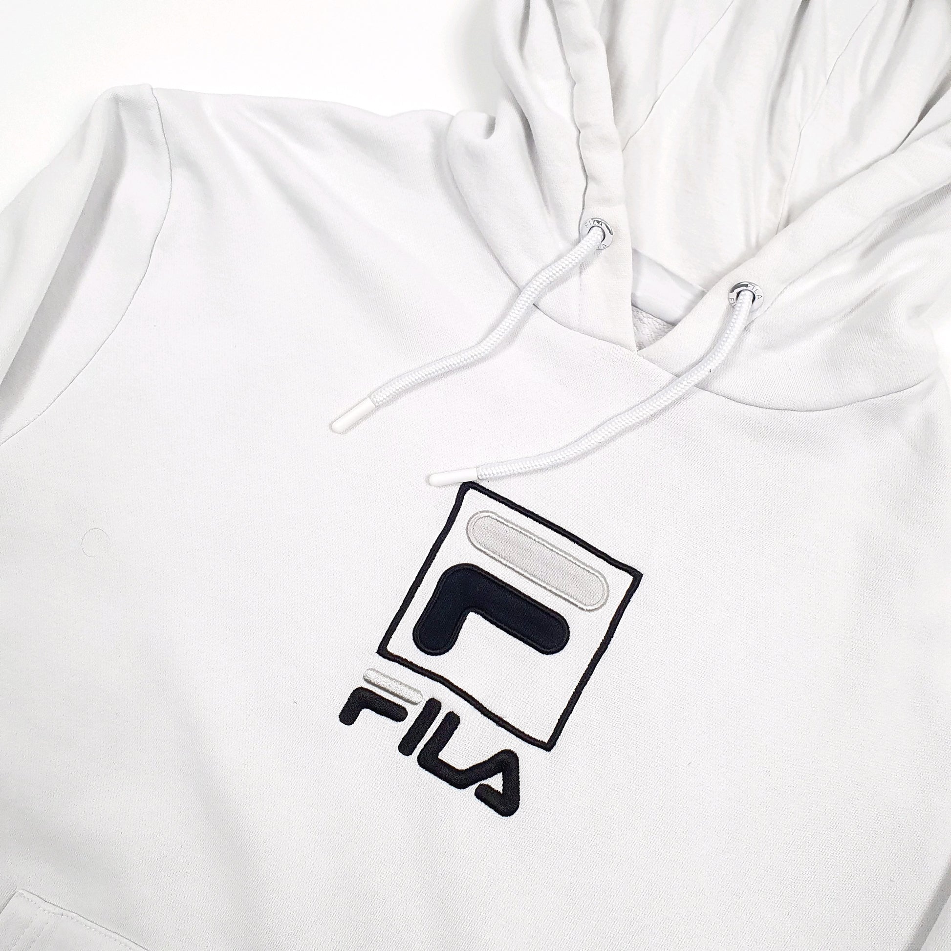 Fila Spellout Hoodie M White