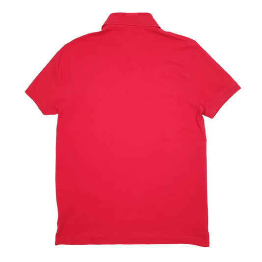 Mens Red Tommy Hilfiger  Short Sleeve Polo Shirt