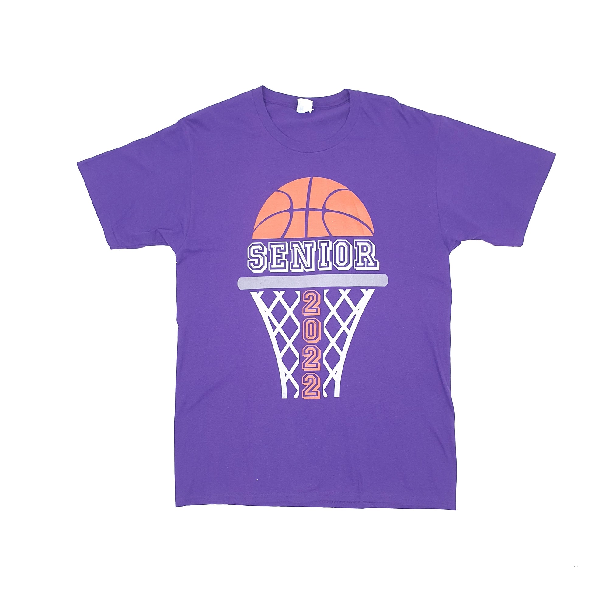 Port & Company USA Basketball Short Sleeve T Shirt Purple