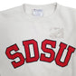 Mens White Champion USA College SDSU Crewneck Jumper