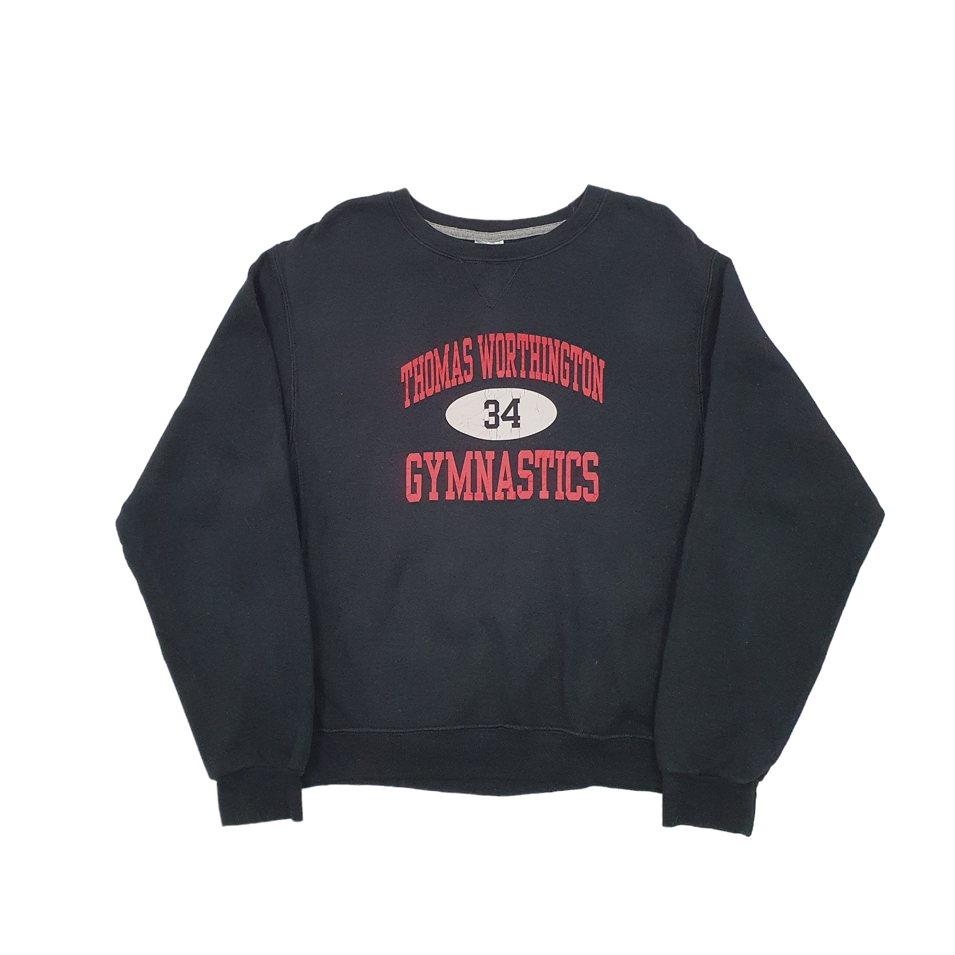 Russell Athletic Gymnastics High School USA Crewneck S Black