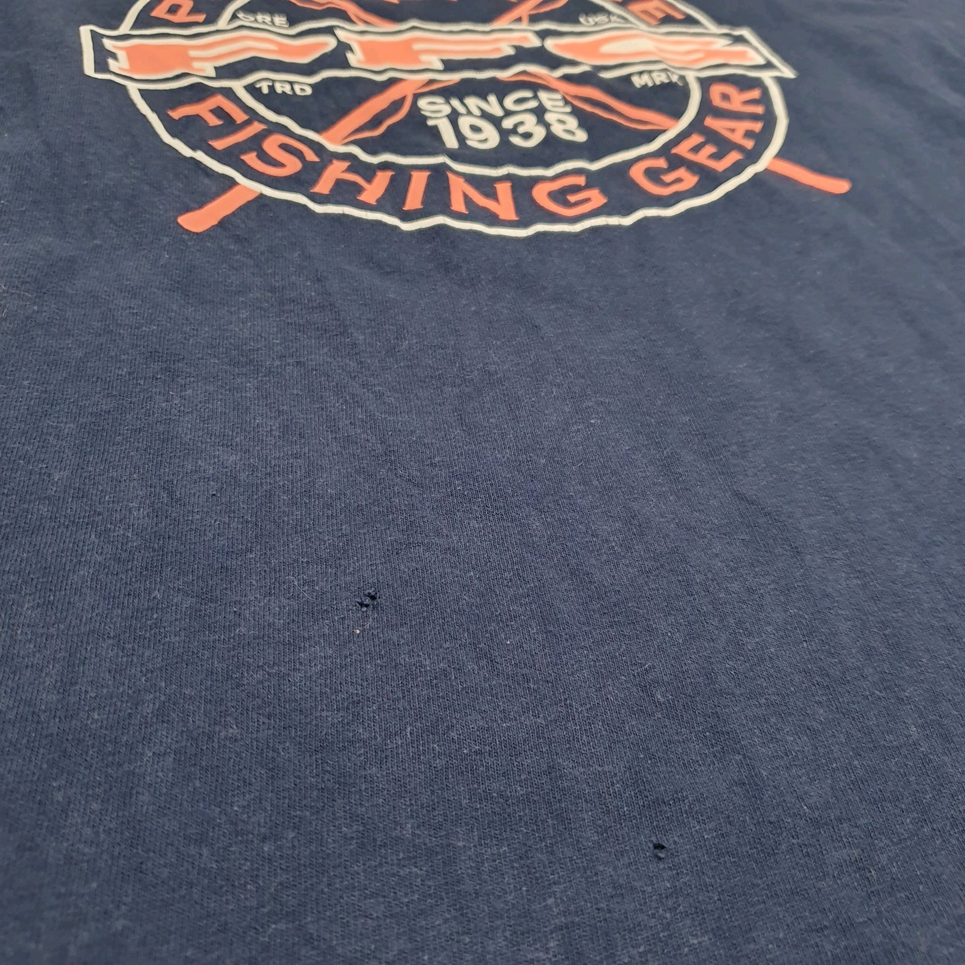 Mens Blue Columbia Sportswear Performance Fishing Gear PFG Short Sleeve T Shirt