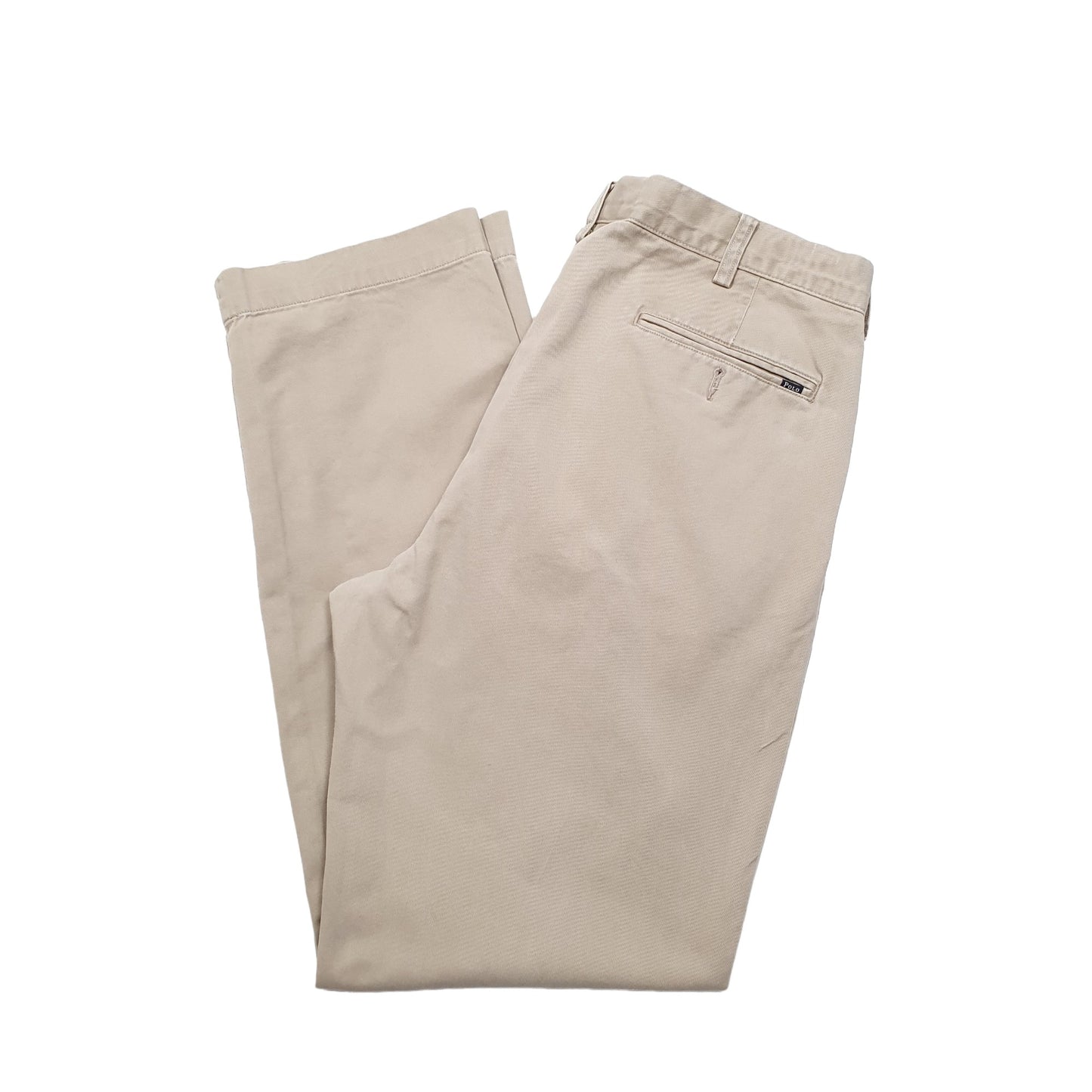 Mens Polo Ralph Lauren Beige Chino Trousers W35 L32 Beige