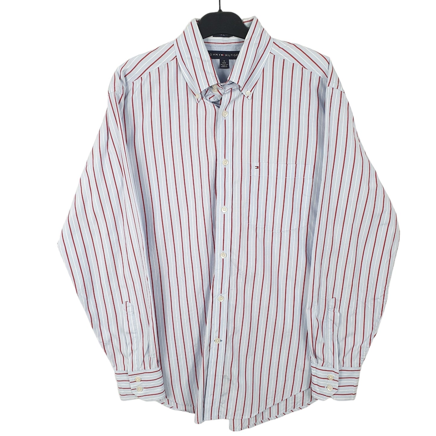 Tommy Hilfiger Long Sleeve Regular Fit Striped Shirt Blue