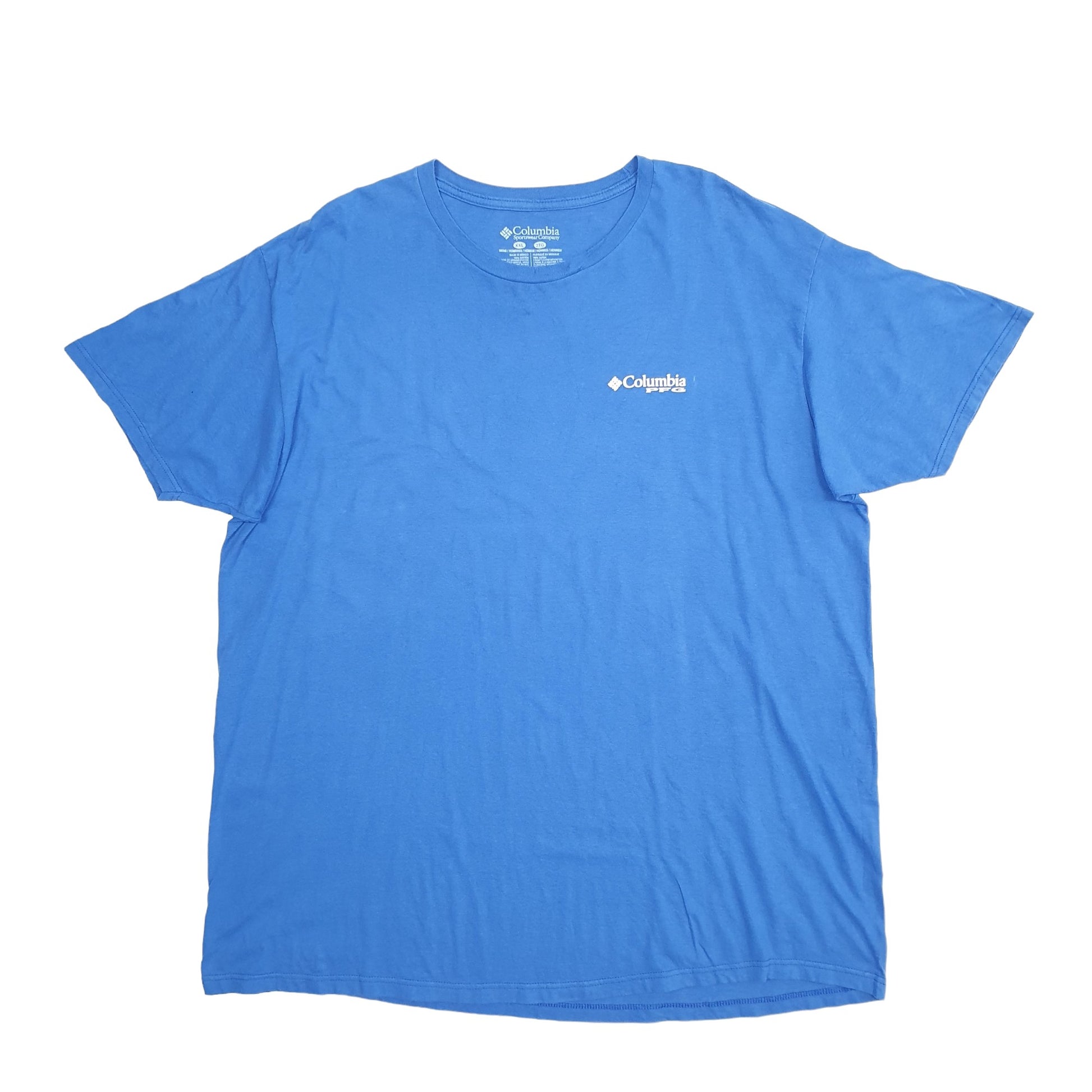 Mens Blue Columbia Sportswear  Short Sleeve T Shirt