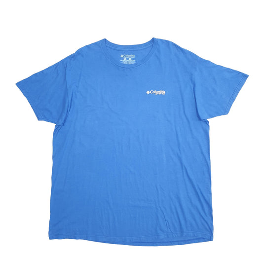 Mens Blue Columbia Sportswear  Short Sleeve T Shirt
