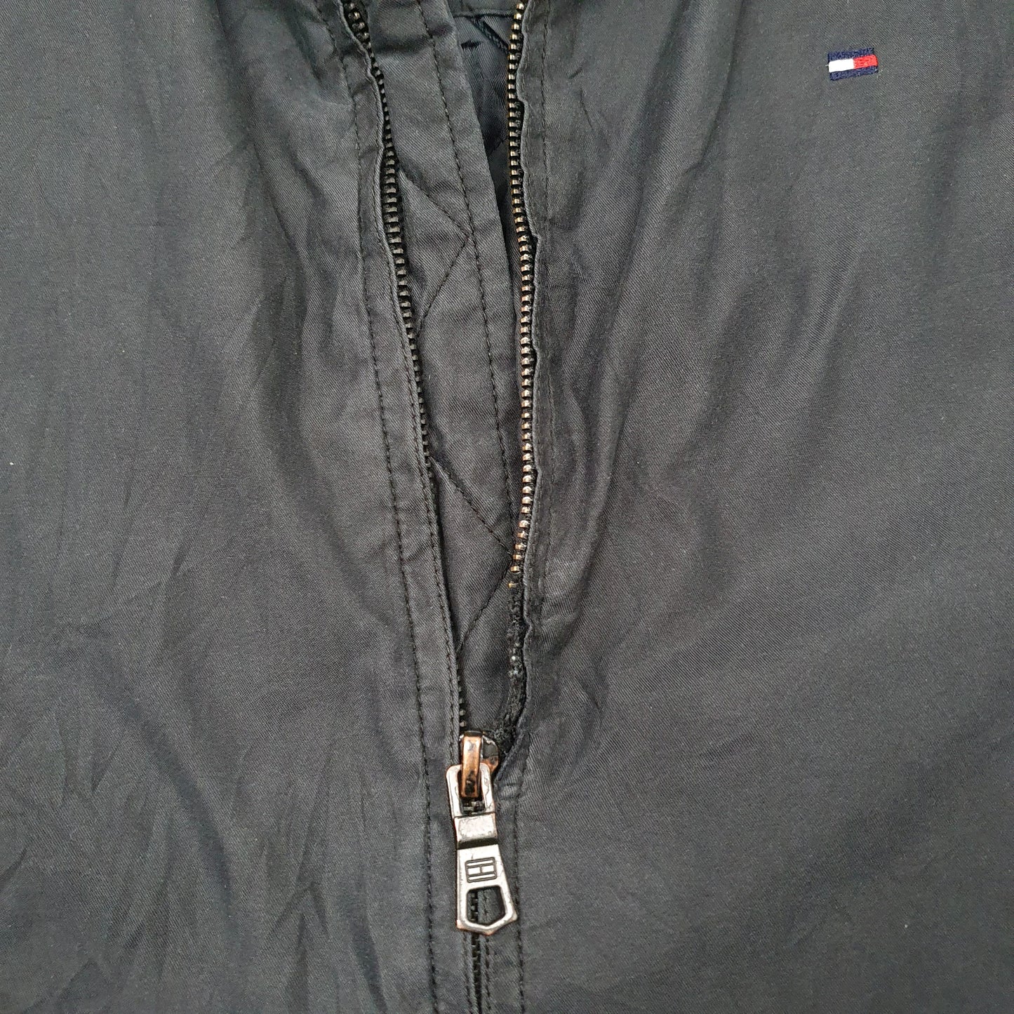 Mens Black Tommy Hilfiger Bomber Harrington Jacket Coat