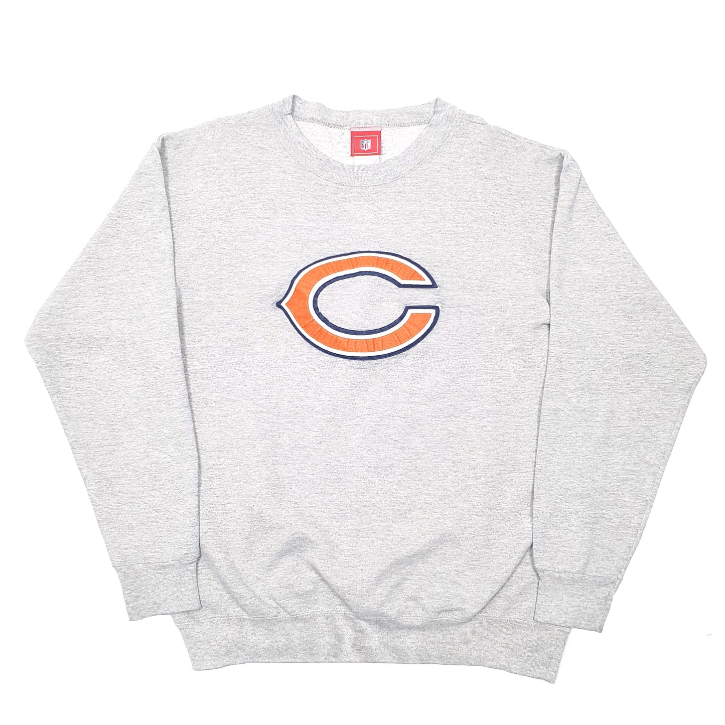 Mens Grey NFL Chicago Bears American Football Crewneck Jumper