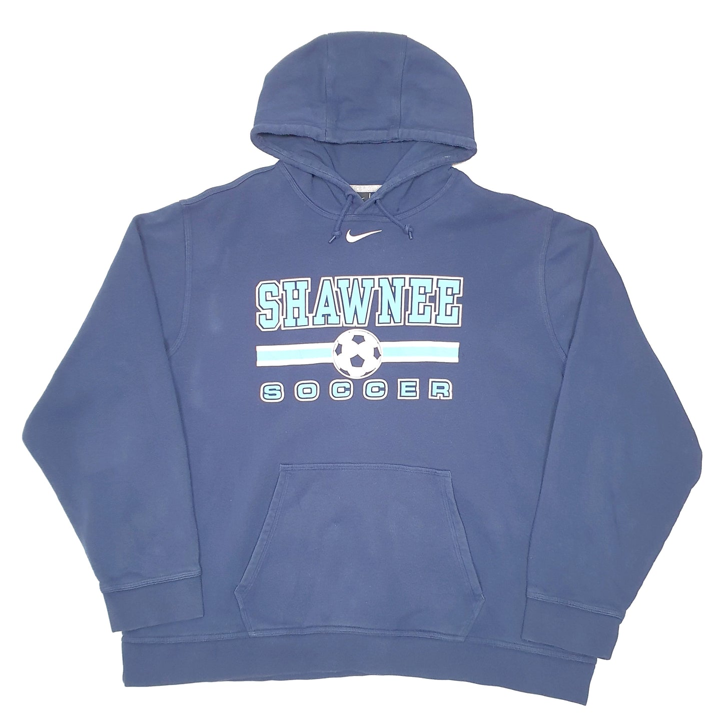 Mens Navy Nike Shawnee Soccer USA Swoosh Hoodie Jumper