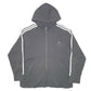 Mens Black Adidas Hoodie Full Zip Jumper