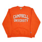 Mens Orange Champion USA College Campbell University Crewneck Jumper