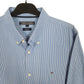 Tommy Hilfiger Long Sleeve Slim Fit Striped Shirt Blue