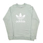 Mens Green Adidas  Crewneck Jumper