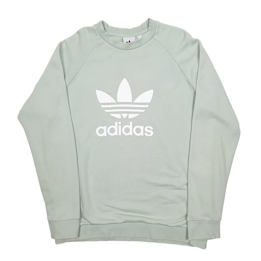 Mens Green Adidas Crewneck Jumper