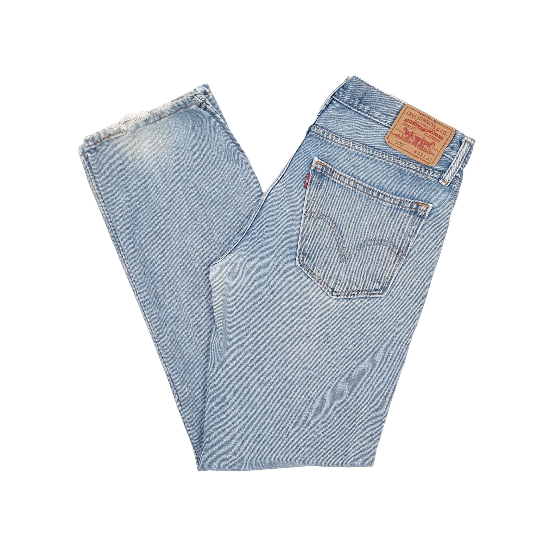 Levis 505 Regular Fit Jeans W33 L32 Blue