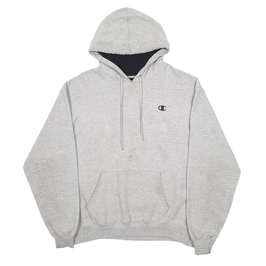 Mens Grey Champion Hoodie Jumper