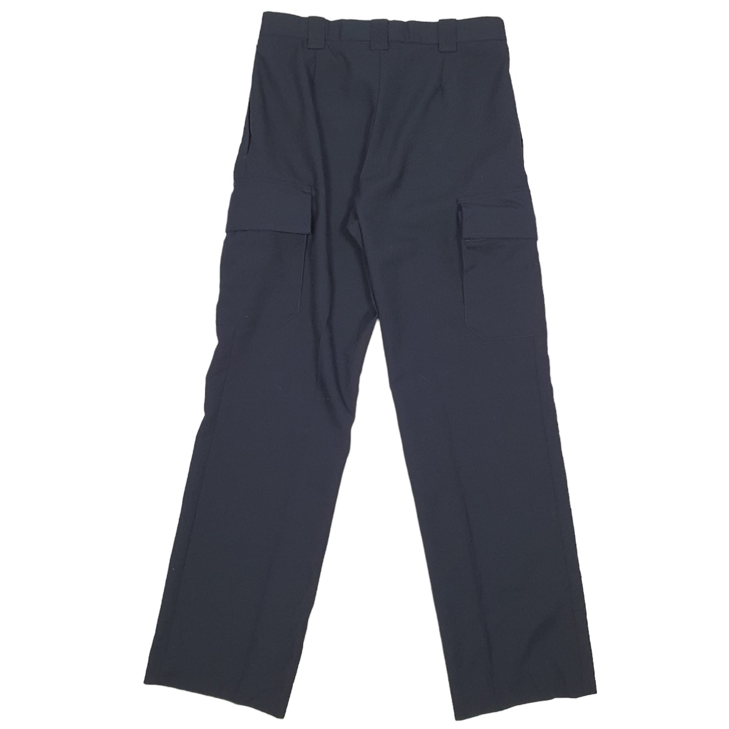 Mens Navy Unbranded Combat Pants Double Pleated Cargo Trousers