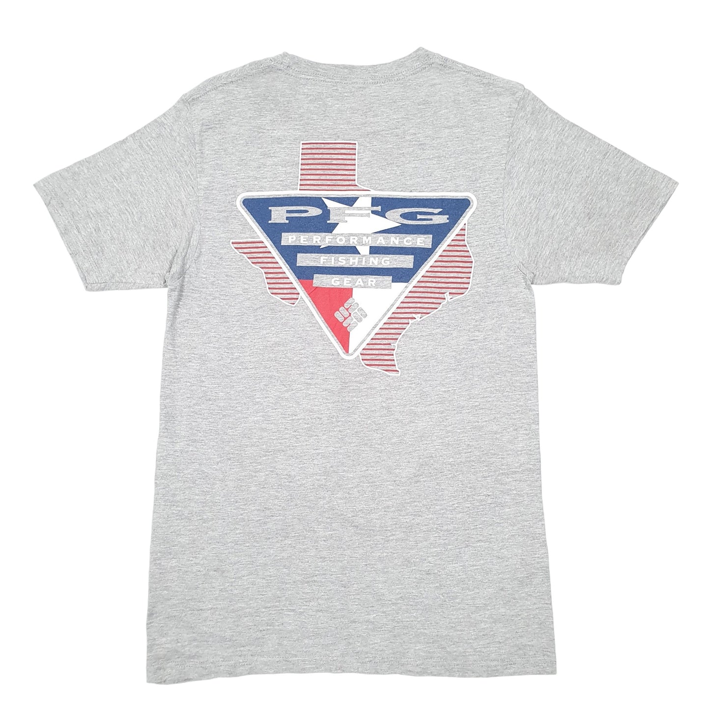 Mens Grey Columbia Sportswear Performance Fishing Gear PFG Short Sleeve T Shirt