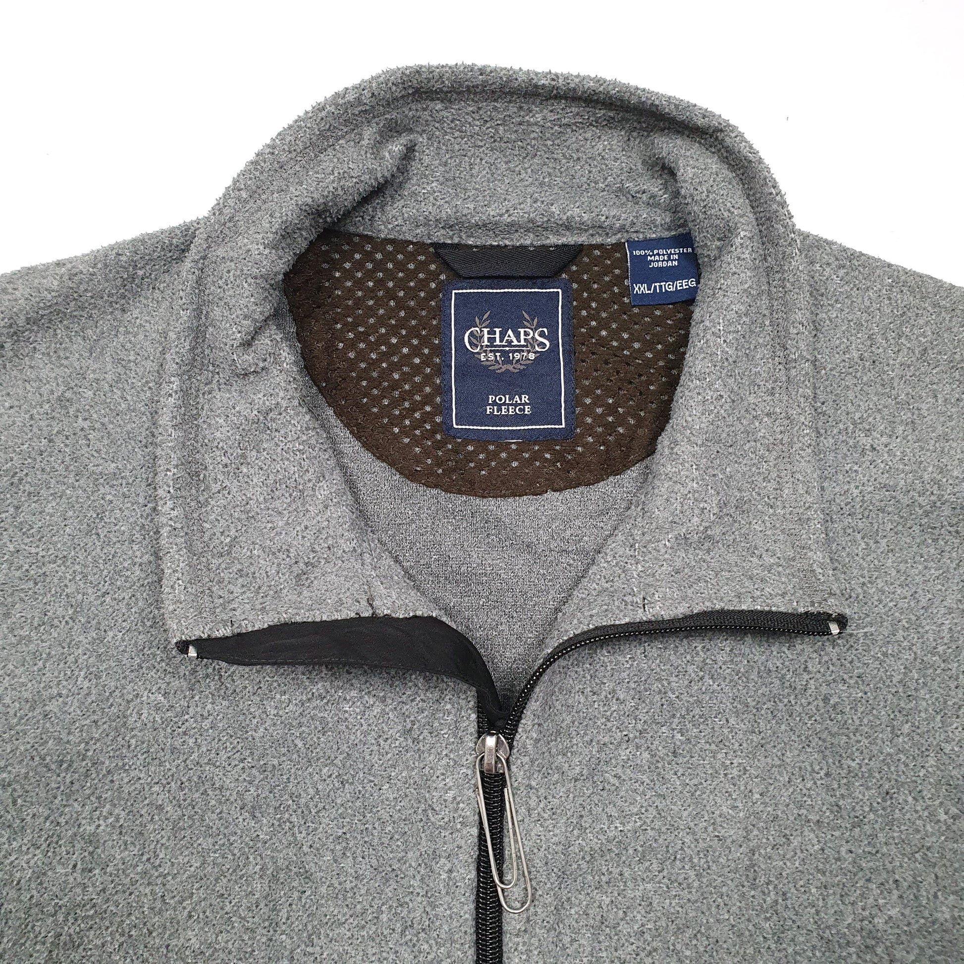 Mens Grey Ralph Lauren Chaps Polar Gilet Jumper