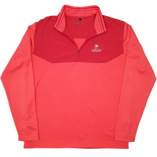 Mens Red Nike Golf The Reserve Active Dri Fit Quarter Zip Jumper