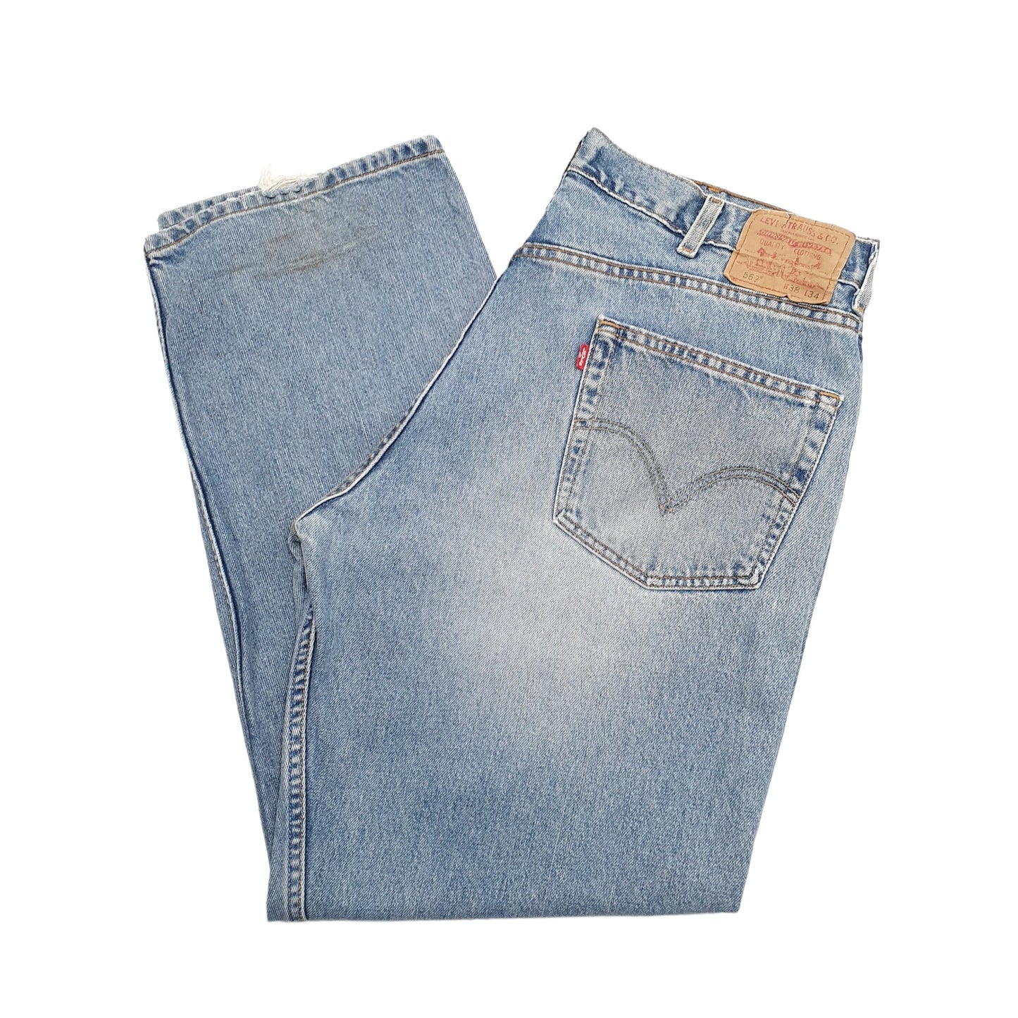Mens Blue Levis  569 JeansW38 L34