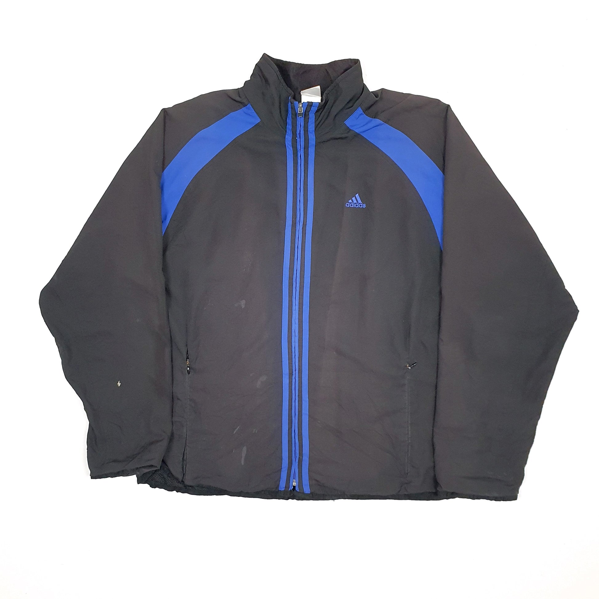 Mens Black Adidas Windbreaker Tracksuit Jacket Coat