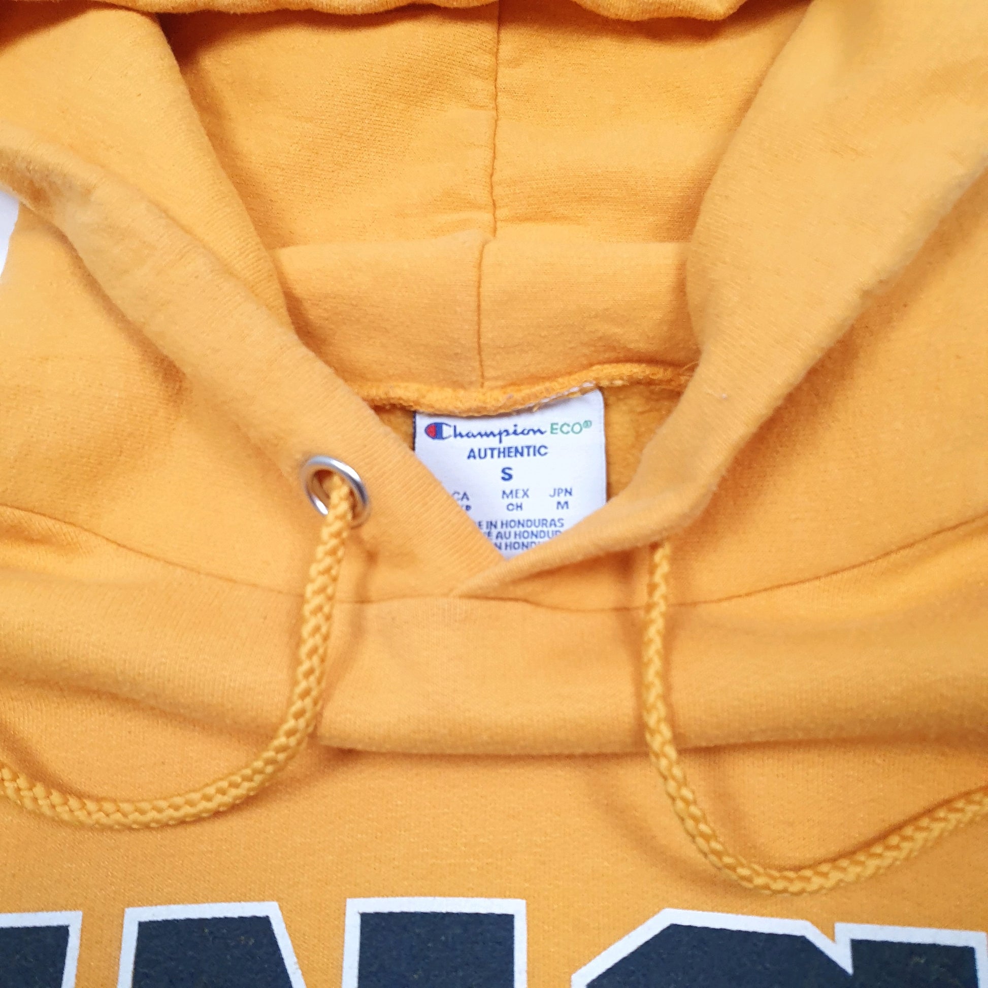 Mens Yellow Champion UNCG University North Carolina Greensboro Hoodie Jumper