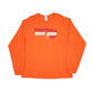 Gildan USA Virginia Tech Football Long Sleeve T Shirt Orange