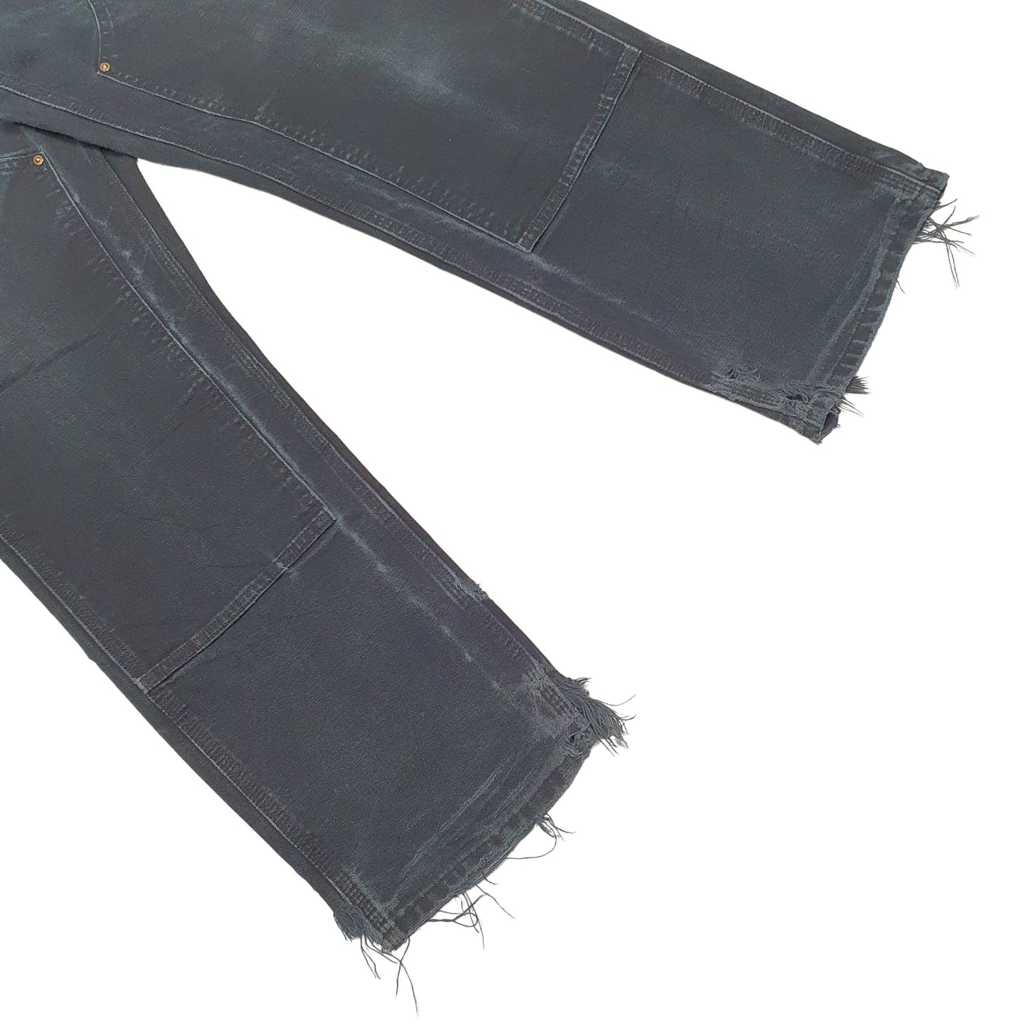 Mens Black Carhartt Double Knee Carpenter Trousers