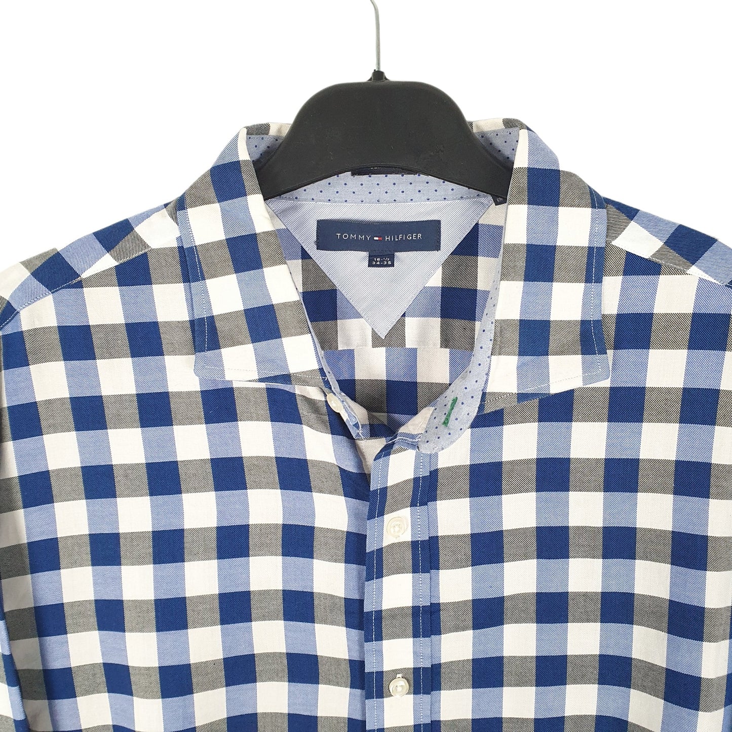 Tommy Hilfiger Long Sleeve Regular Fit Check Shirt Blue