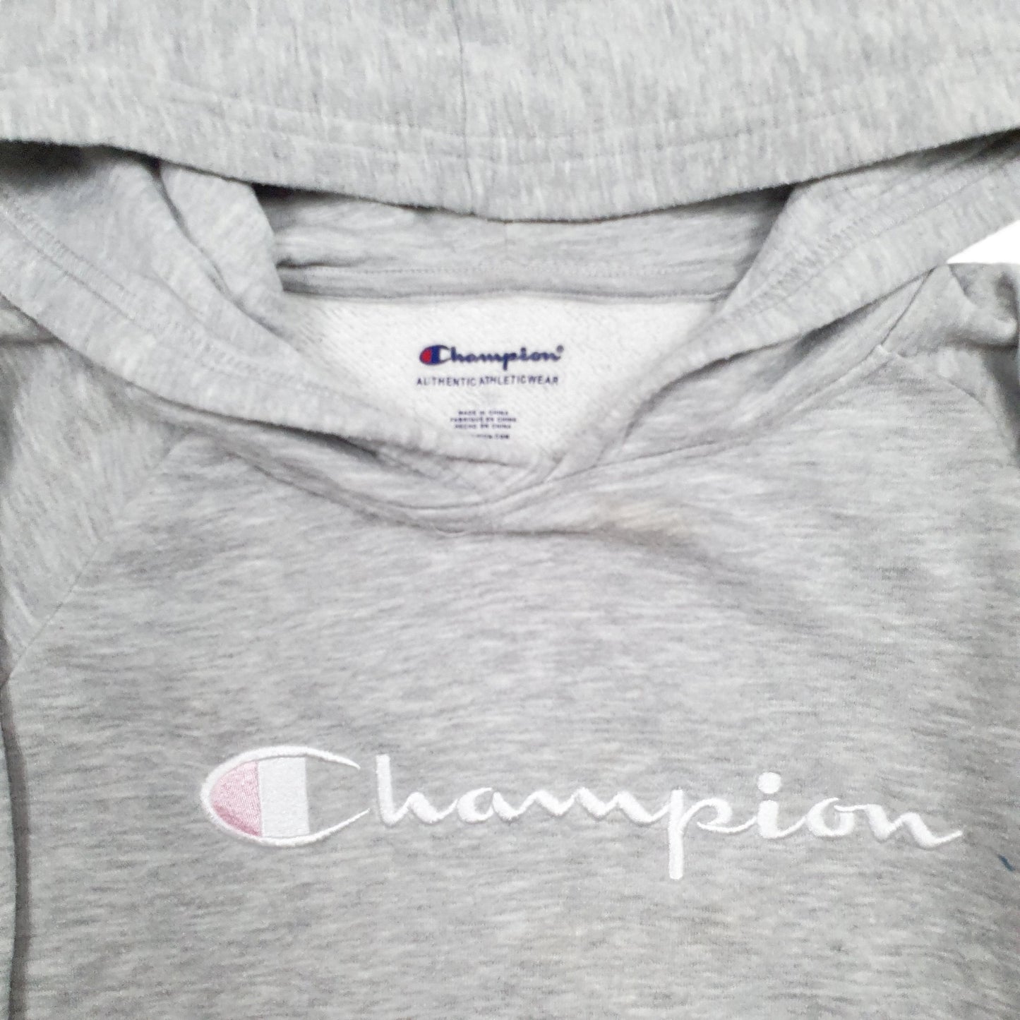 Womens Grey Champion  Hoodie Jumper